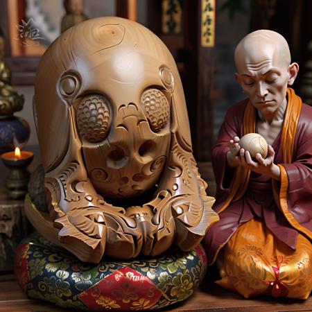 Chinese temple block 木魚