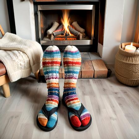 Flip Flops with Socks [SDXL]