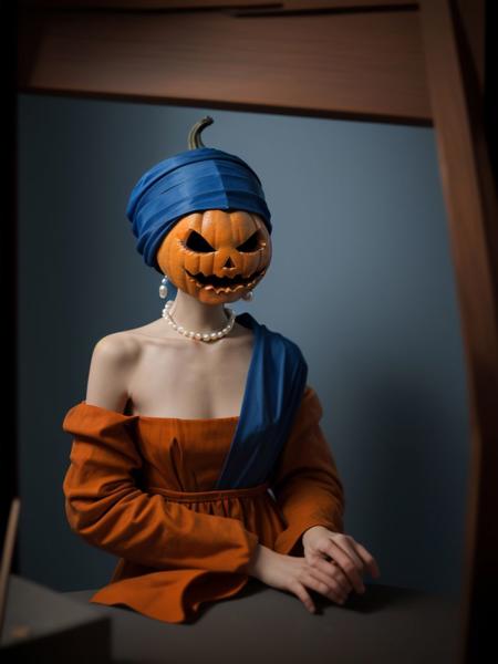 SD1.5 Pumpkin Head LoRA