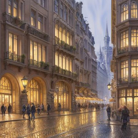 Remarkable Austrian Watercolor Style