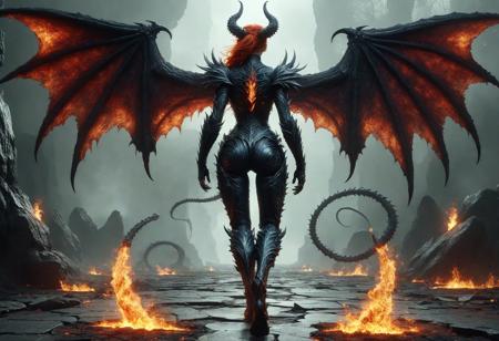 DonM - Dragons and Wings and Back view [Flux,SDXL]