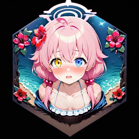 六角形徽章hexagon badge(A.31)