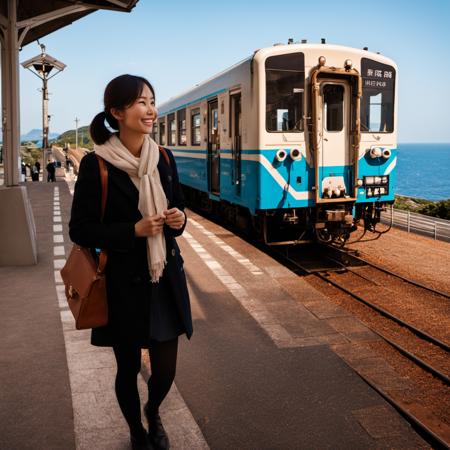 下灘駅 shimonada station (JR SHIKOKU, JAPAN) SDXL
