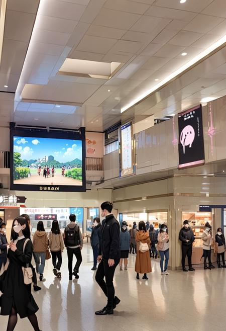 阪急梅田駅ビッグマン前 / Hankyu UMEDA station, bigman SDXL