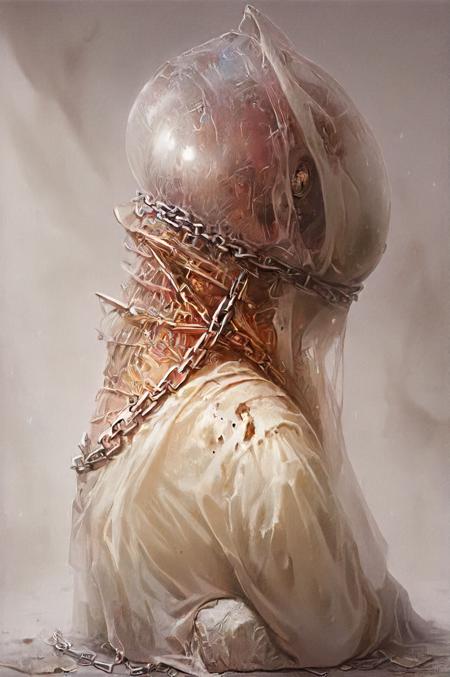 SDXL - Covered/Veiled In Stuff