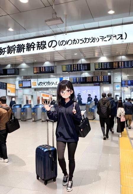 新大阪駅 新幹線のりば（のりかえ口）Shinkansen Tracks (shin-osaka station transfer gate) SDXL