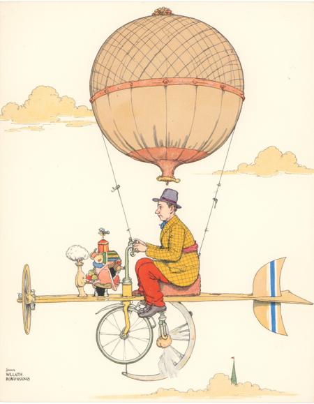 Retro-futurist contraptions - William Heath Robinson Style版本Flux1-Dev (ID: 1312256)