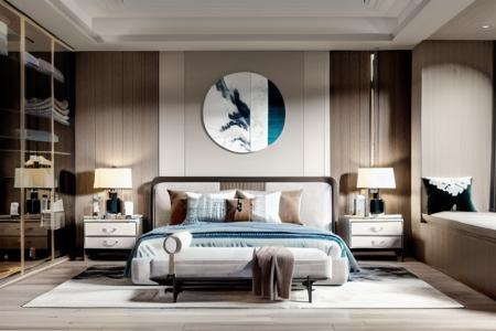 Modern light luxury bedroom