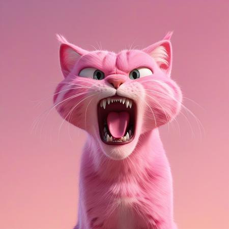 Fresh Ideas@pink roaring cat_SDXL