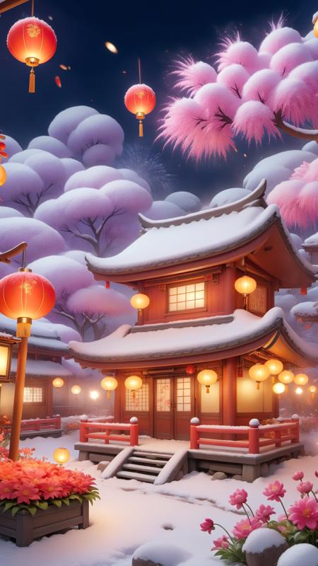 Chinese Spring Festival scene_XSE_GAME_V1|新年主题_节日背景场景_思恩