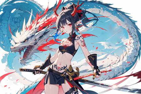 龙年立绘/Dragon and girl