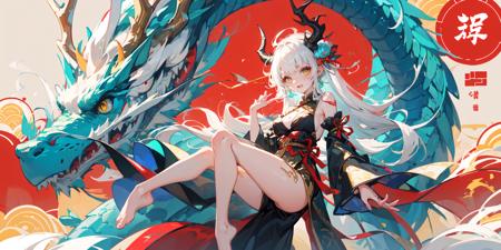 龙年立绘/Dragon and girl