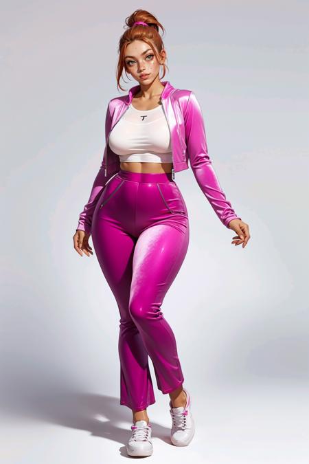 Pink Velvet Tracksuit