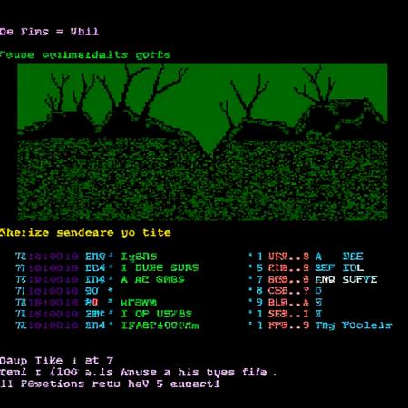 Retro 80s Computer Screen - Flux