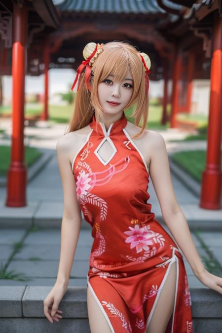 刀剑神域 结城明日奈 旗袍 yuuki asuna qipao chinese clothes