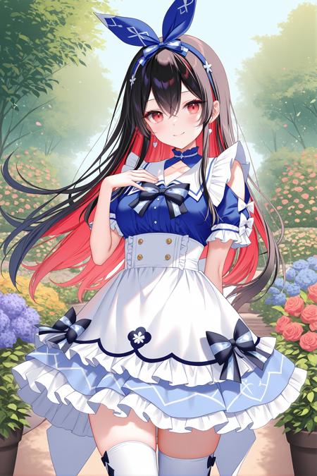 [cosplay]Minato Aqua's Idol aqua in wonderland costume /阿库娅色 奇妙☆仙境