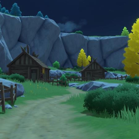 Genshin style landscapes
