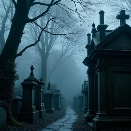 Haunted Streets of Highgate: A Gothic Cemetery Lora
