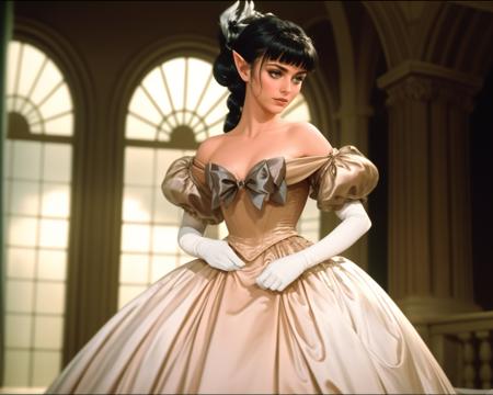 Off-Shoulder Satin Ballgown | The King and I