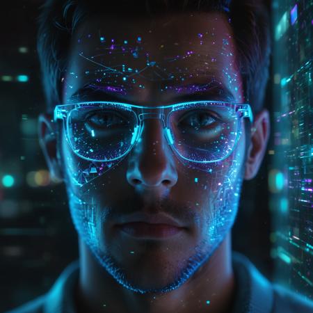 Futuristic Portraits - Holographic - Hologram - Futuristic UI
