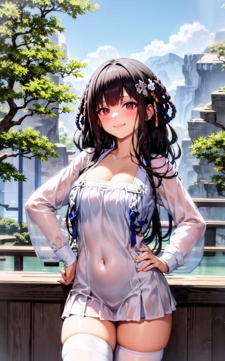 Yat-Sen (Azur Lane) Paragon of Celestial Grace 逸仙 膏发凝脂 襦裙