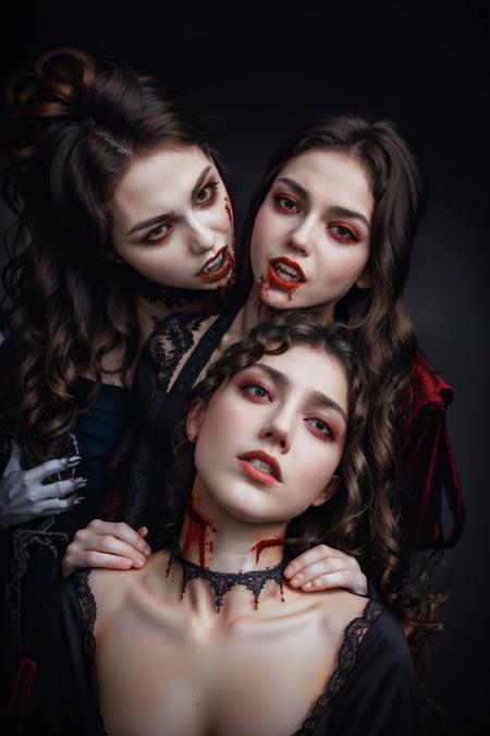 Vampire bite concept