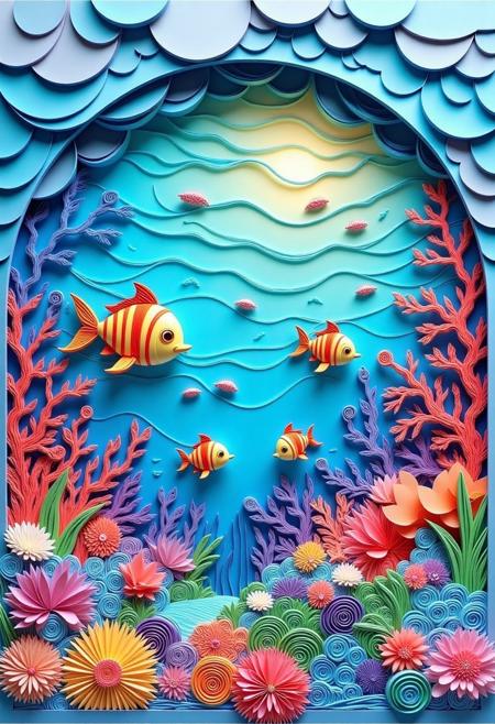 Paper Quilling And Layering Style - [Flux/SDXL/SD1.5]