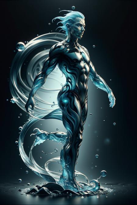 Liquid Water Flow Style [FLUX+SDXL+1.5]