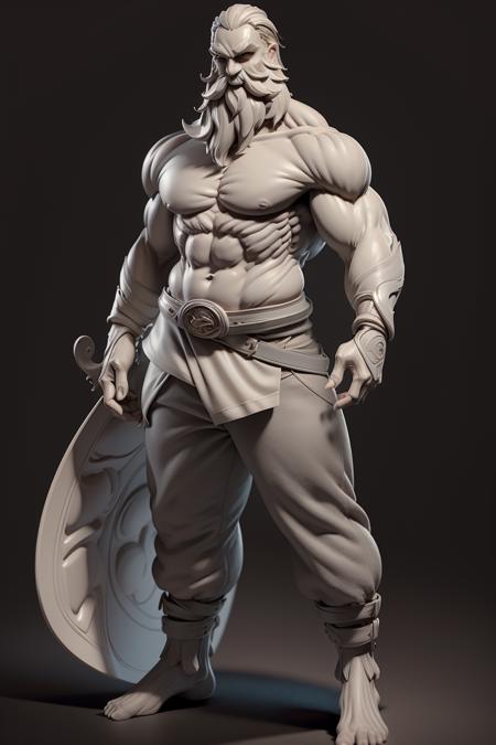 Clay Render Style/白模渲染风格
