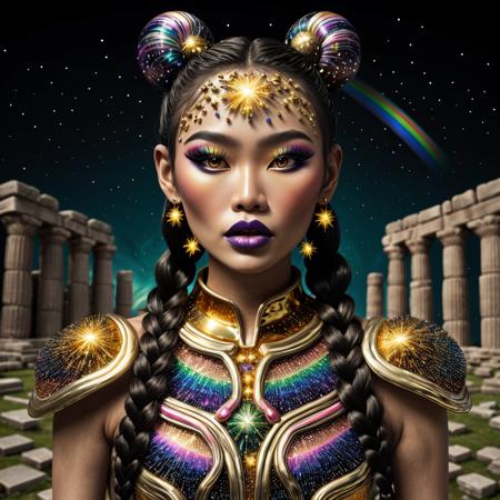 Celestial Chromatic with Bodypaint: A Symphony of Light and Color ?✨?