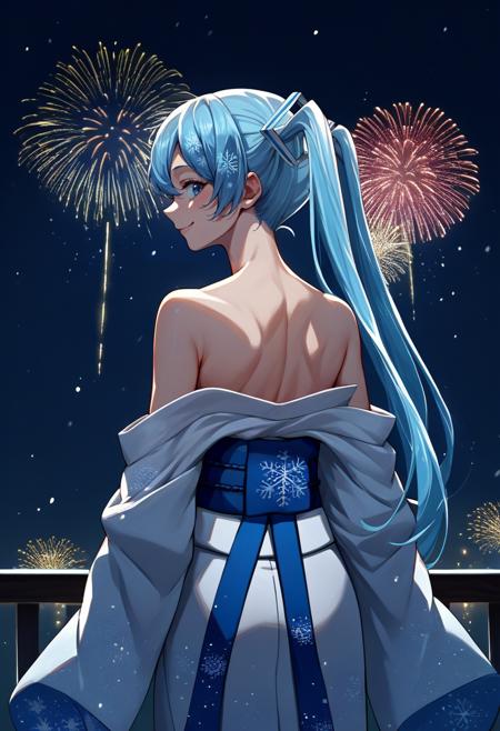 [PonyV6 XL] Yuki Miku (2011) | Vocaloid