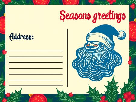 ? Christmas Postcard Template - Print your own generated X-mas card! ? [Flux]