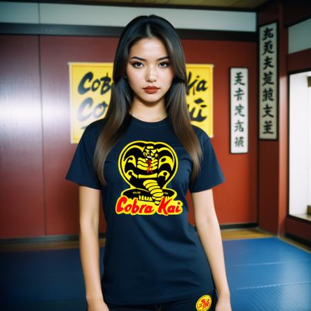 Cobra Kai t-shirt - Cobra Kai logo - SDXL1.0