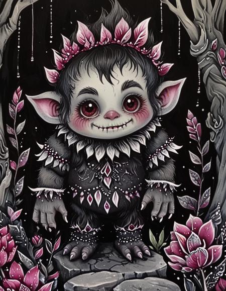 Gothic Pink Floral