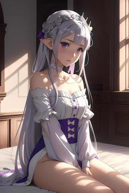 Emilia - Rezero - Anime LoRA版本v1 (ID: 182557)