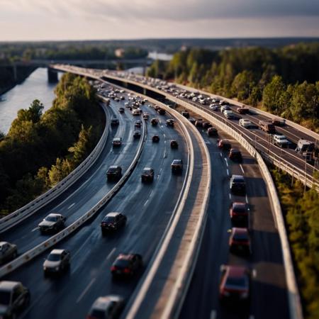 Tilt shift photography style XL + F1D