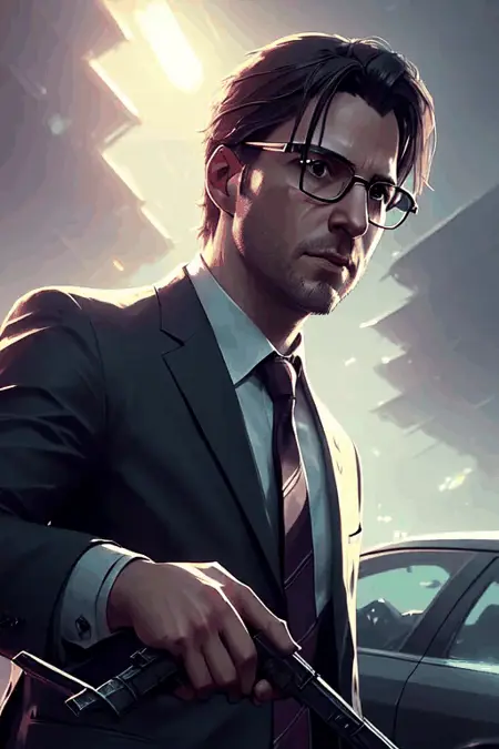 rpg portrait - trained with no data, free for all use (animated gifs)