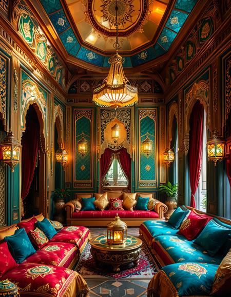 luxurious harem background