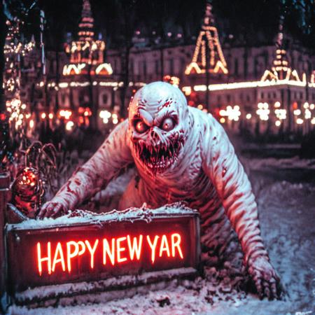 Horror Snowman Happy New Year! [SDXL]