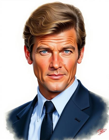 Sir Roger Moore as James Bond (Flux & SDXL)