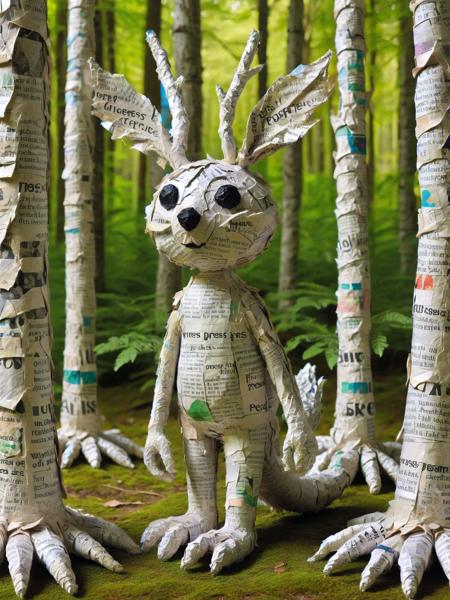 Papier Mache Style SDXL
