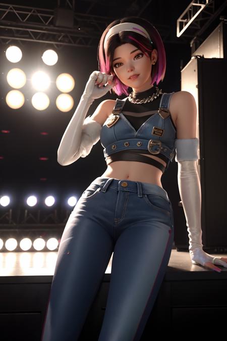 D.VA Le Sserafim skin (SD1.5 , Pony & Illustrious)