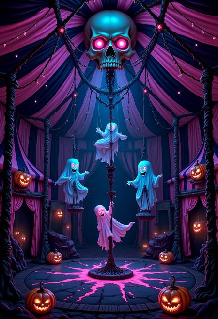 Pastel Goth Dark Circus [SD, Flux]