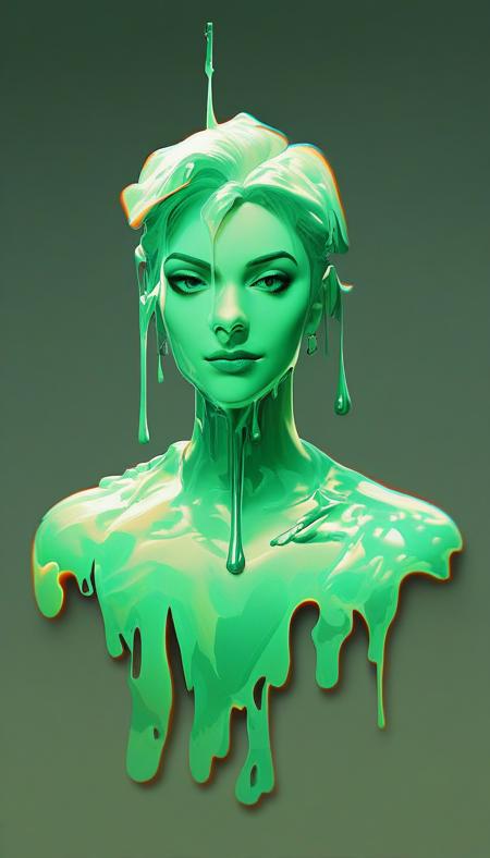 Melted Cheese On Top Style Pony - Color Customizable Gooey Liquids
