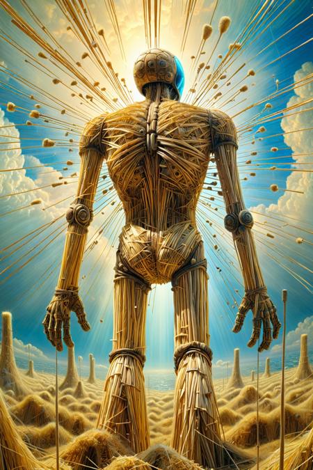 made of straw