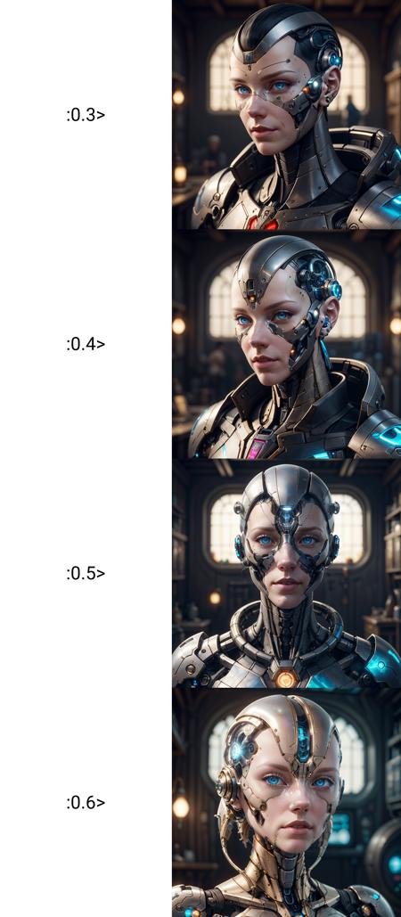 Rina's Robo Faces - Lora
