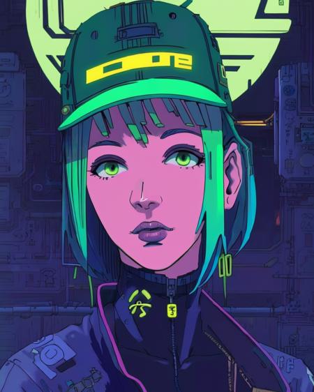 Cyberpunk Anime Style