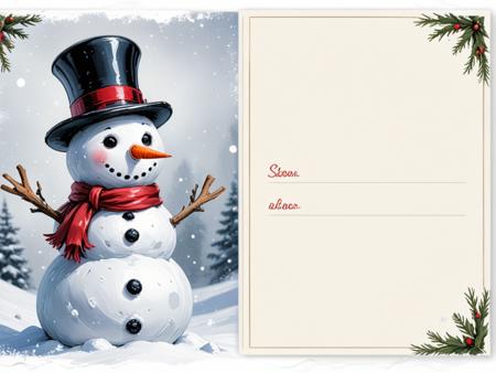 ? Christmas Postcard Template - Print your own generated X-mas card! ? [SDXL]版本v1.0 (ID: 1157875)