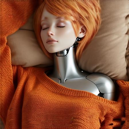 B23 - Cyberpunk lady knitting版本V2 (ID: 1130351)