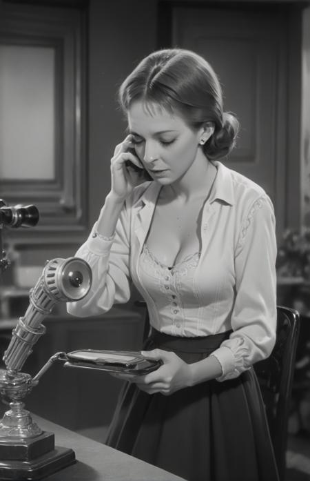 40s Black and White Movie Style [Flux/PonyXl]